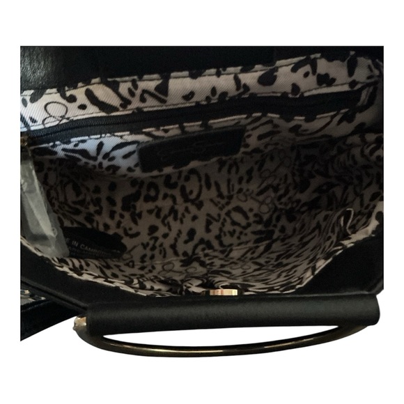 Jessica Simpson Bag in Black with Gold Accents - Picture 4 of 7